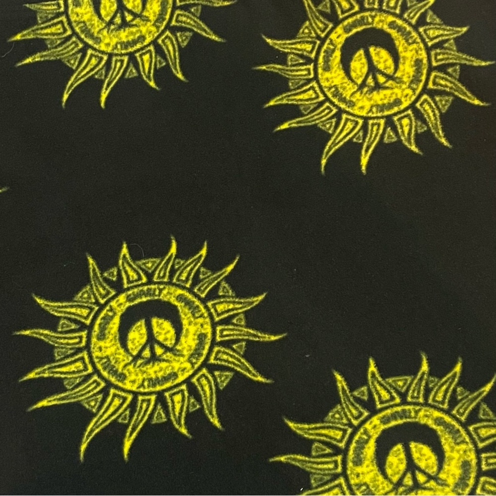 Gnarly Men's Black and Yellow Sun Pattern Sweater - Picture 7 of 8